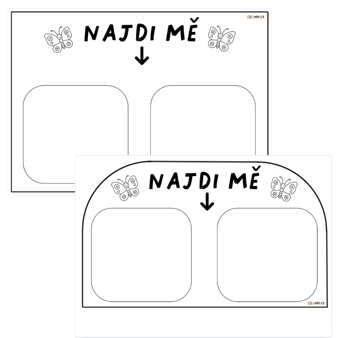 Podložky šablona Trofast puzzle motýlci poloviny